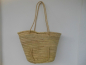 Preview: Strandtasche Palmblatttasche Ibiza Korb mit langen Griffen aus Sisal Natur Tasche
