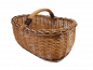 Preview: Einkaufskorb Weidenkorb gesottene Weide 3-farbig bauchig 18904