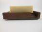 Preview: Skineco Seifenschale rechteckig aus Nussbaumholz Handgemacht