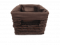 Preview: Regalkorb Korb aus Maisblatt braun rechteckig klein
