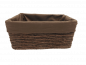 Preview: Regalkorb Korb aus Maisblatt braun rechteckig Variante 2