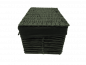Preview: Regalkorb Schrankkorb Aufbewahrungskorb mit Deckel Groundwood in schwarz