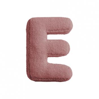 MEA-Lini Buchstabenkissen "E" rose