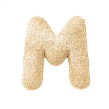 MEA-Lini Buchstabenkissen "M" wollweiss