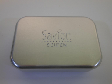 Savion Seifendose aus Aluminium mit Ablaufsieb Abtropfsieb und Federleicht.