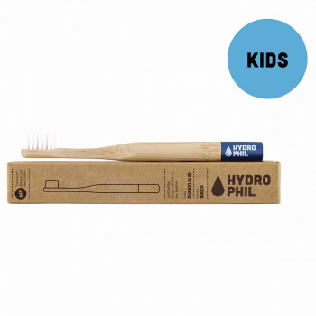 Nachhaltige Kinder Zahnbürste – weich Bambus Zahnbürste für Kinder in rot oder dunkelblau