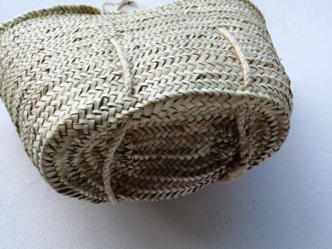 Strandtasche Palmblatttasche Ibiza Korb mit langen Griffen aus Sisal Natur Tasche