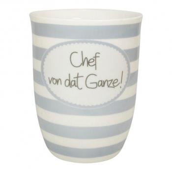 Mea Living Tasse mit Henkel 500 ml Chef von dat Ganze