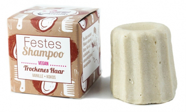 Lamazuna Festes Shampoo Vanille-Kokos - für trockenes Haar