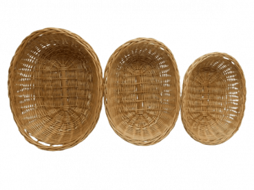 Handgeflochtene Brotkörbe aus Weide | Natürlicher Charme für Ihr Zuhause aus 3 Größen wählen