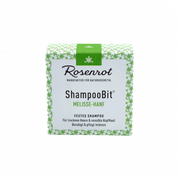 Rosenrot ShampooBit® - festes Shampoo Melisse-Hanf