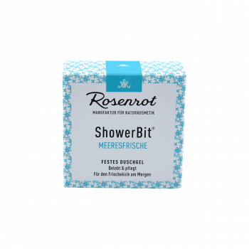 Rosenrot ShowerBit® - festes Duschgel Meeresfrische