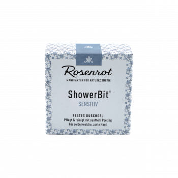 Rosenrot ShowerBit® - festes Duschgel Sensitiv