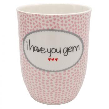 Mea Living Tasse mit Henkel 500 ml i have you gern