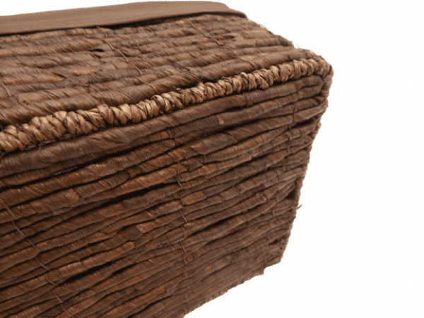 Regalkorb Korb aus Maisblatt braun rechteckig Variante 2