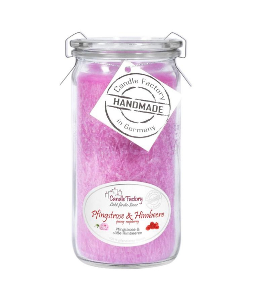 Candle Factory Duftkerze Mini Jumbo Pfingstrose & Himbeere