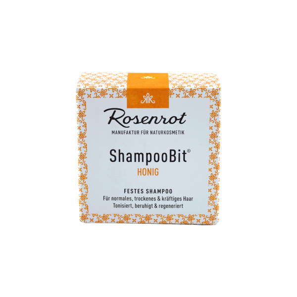 Rosenrot ShampooBit® - festes Shampoo Honig