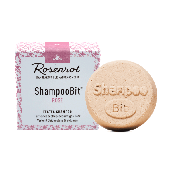Rosenrot ShampooBit® - festes Shampoo Rose