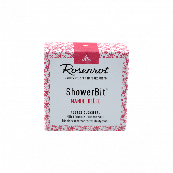Rosenrot ShowerBit® - festes Duschgel Mandelblüte