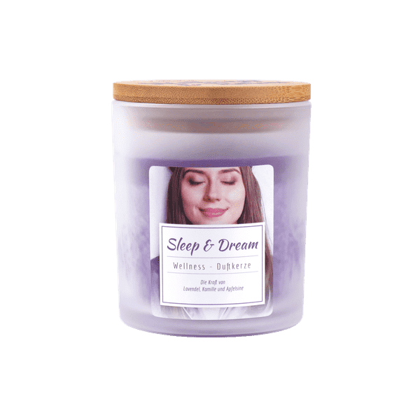 Candle Factory Wellness Duftkerze Sleep & Dream satiniertes Glas